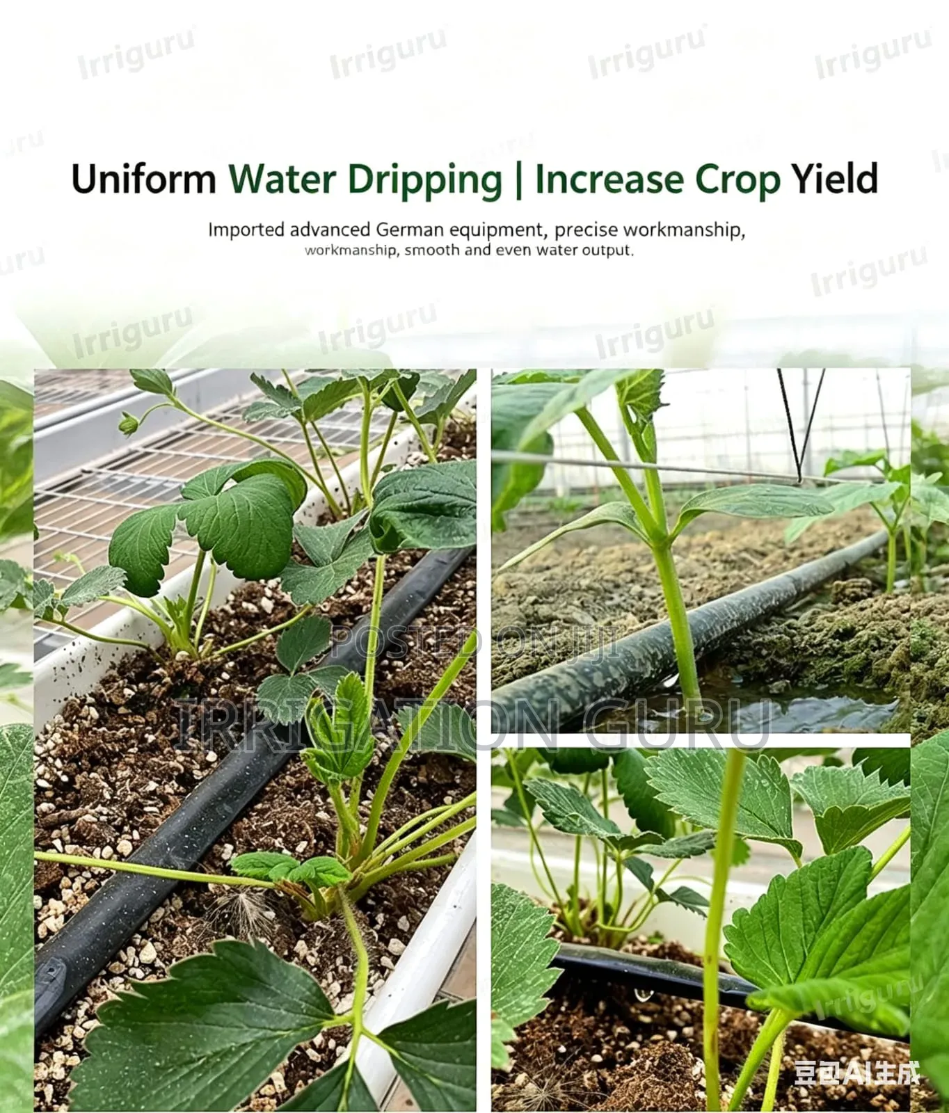 Uniform Water Dripping Irrigation