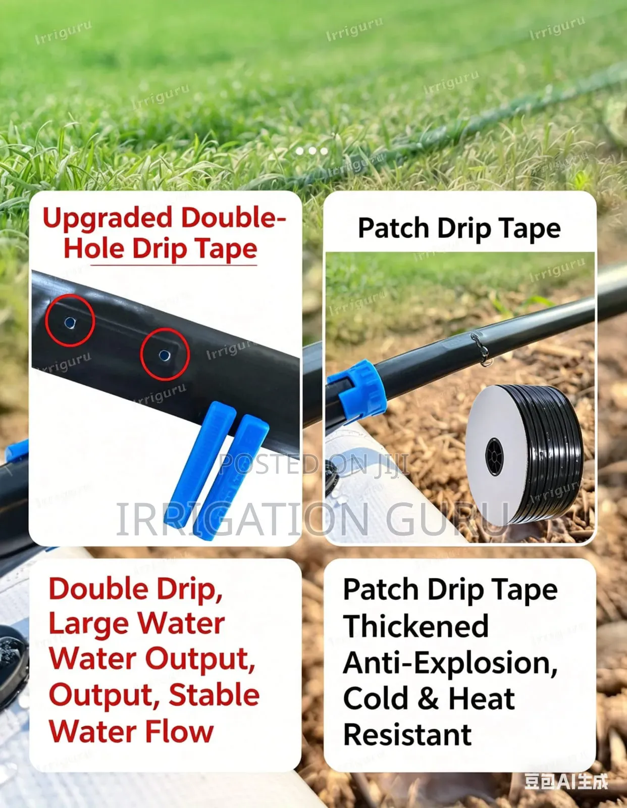 1000 Meters of Irrigation Drip Tubes