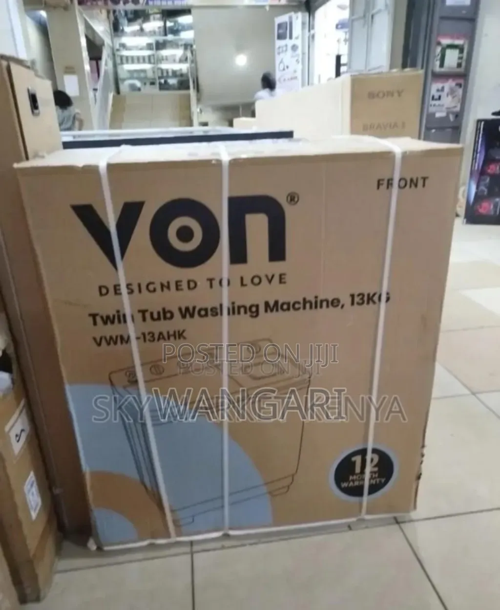 Restocked Stock Von 13kgs Washing Machine