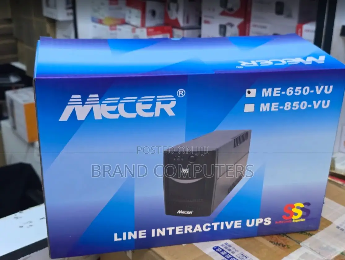 Mecer 650va Ups | Interactive 360w Ups With Avr (Me-650-Vu) 3 Ports