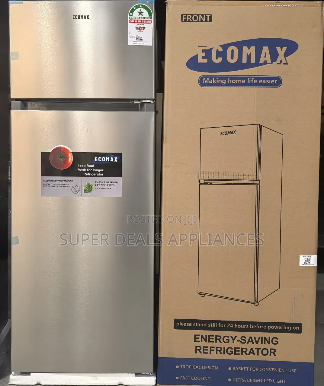 230 Litres Dark Silver Double Door Refrigerator