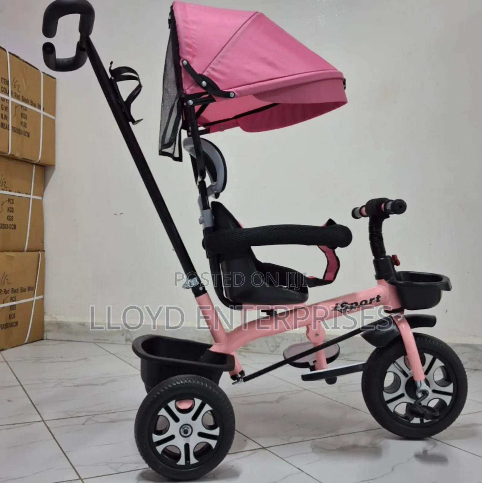 Pinky Tricycle Scooter With Canopy