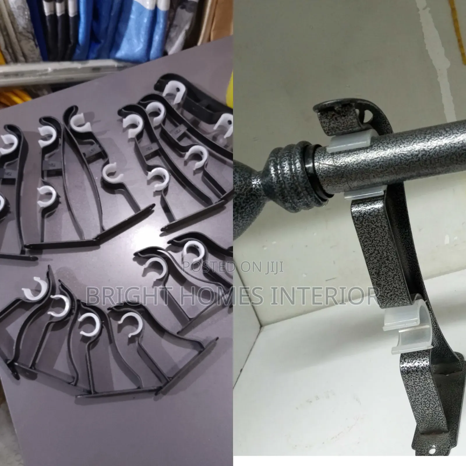 Jua Kali Curtain Rod Double Brackets