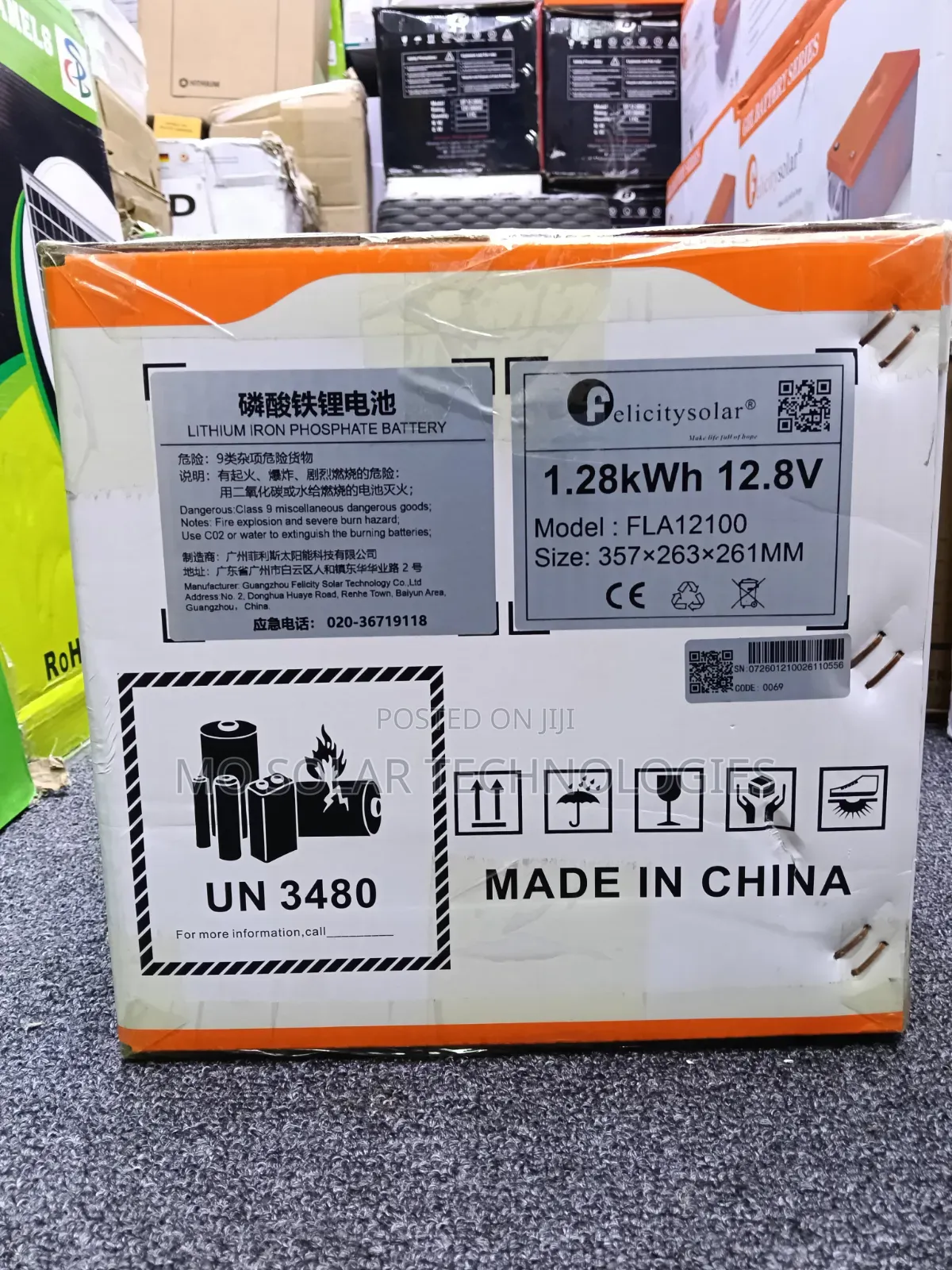 1.28kwh Felicity Lithium Battery (100ah)