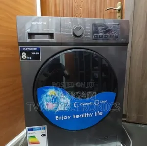 Black Skyworth 8kg Wash And Spin