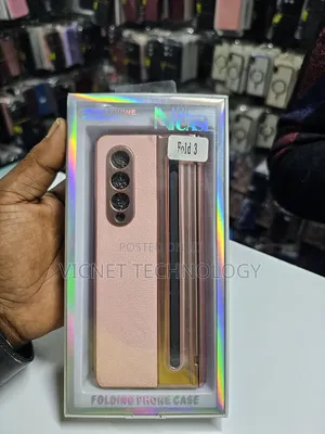 Pink Colour Samsung Fold 3 Case With Screen Protector and S-Pen