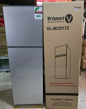Volsmart Double Door Fridge (Vl-Bcd172) – Brand New