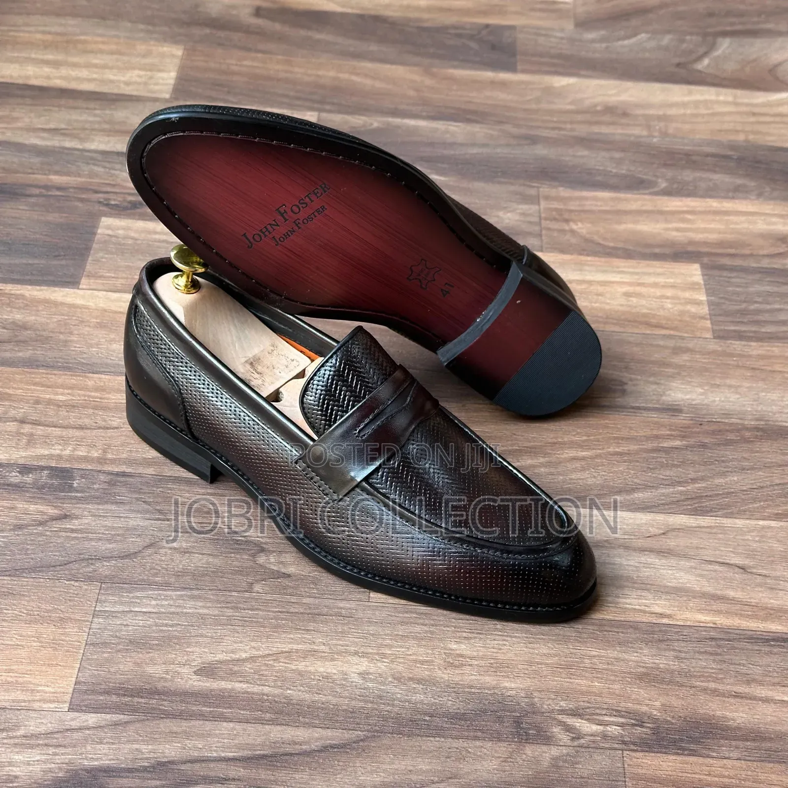 Authentic Leather John Foster Official Slip Ons