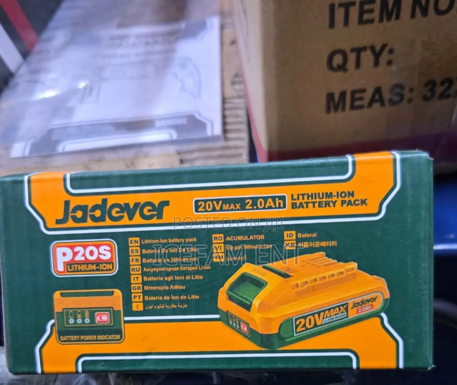 Jadever 2.0ah Spare Battery/20v Spare Battery