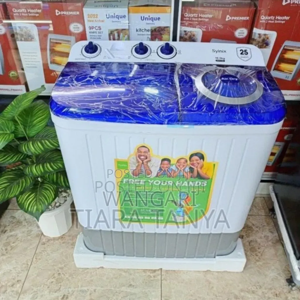 Two Double Tubs Syinix 10kg Washing Machine