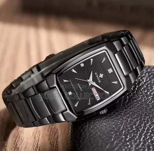 Stainless Steel Wwoor Square Face Gents Watch
