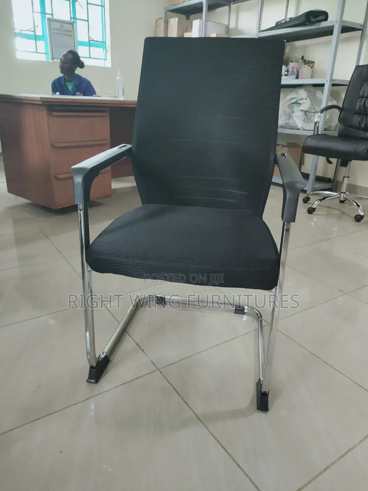 Black Office Waiting Chair