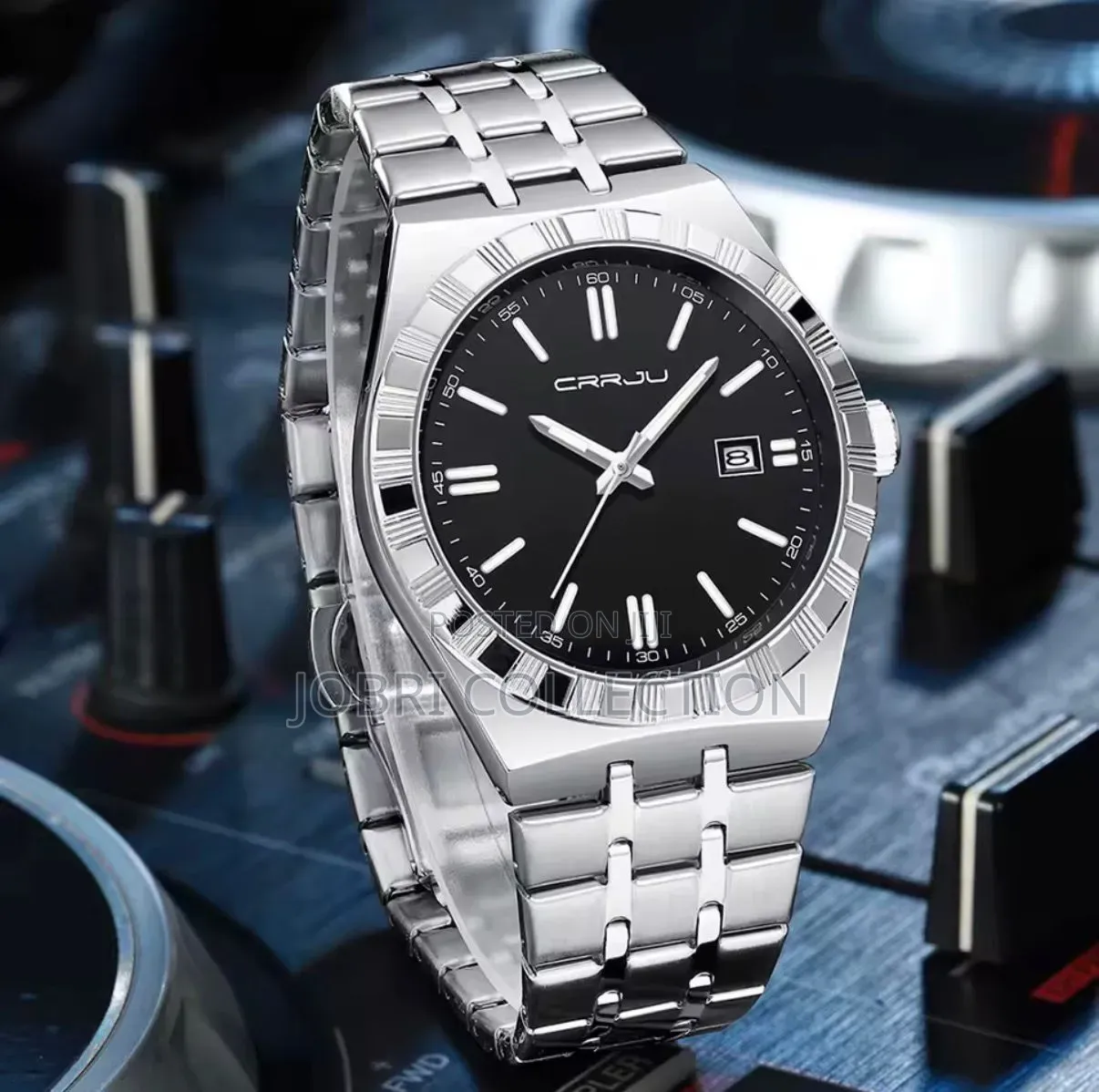 Crrju Gents Stainless Steel Watch