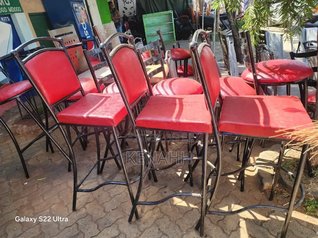 High Red Club Chairs