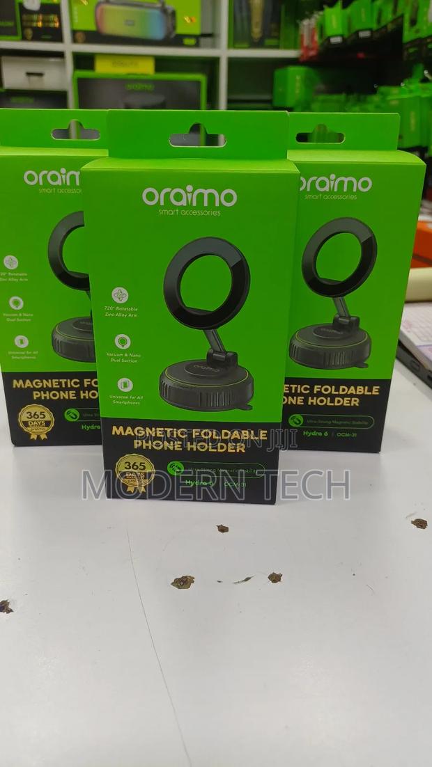 Oraimo Hydra 6 Magnetic Foldable Car Mount – Dashboard Phone Holder