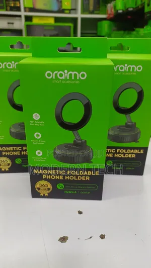 Oraimo Hydra 6 Magnetic Foldable Car Mount – Dashboard Phone Holder