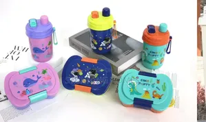 Kids Snack Dish With a Bottle Set