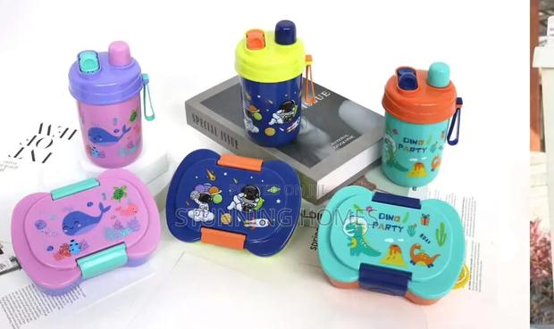 Kids Snack Dish With a Bottle Set