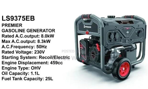 8.3kw Premier Gasoline Generator 459cc/Premier Gasoline Generator