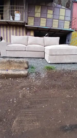 6 Seater Cozy Beige Corner Lounge