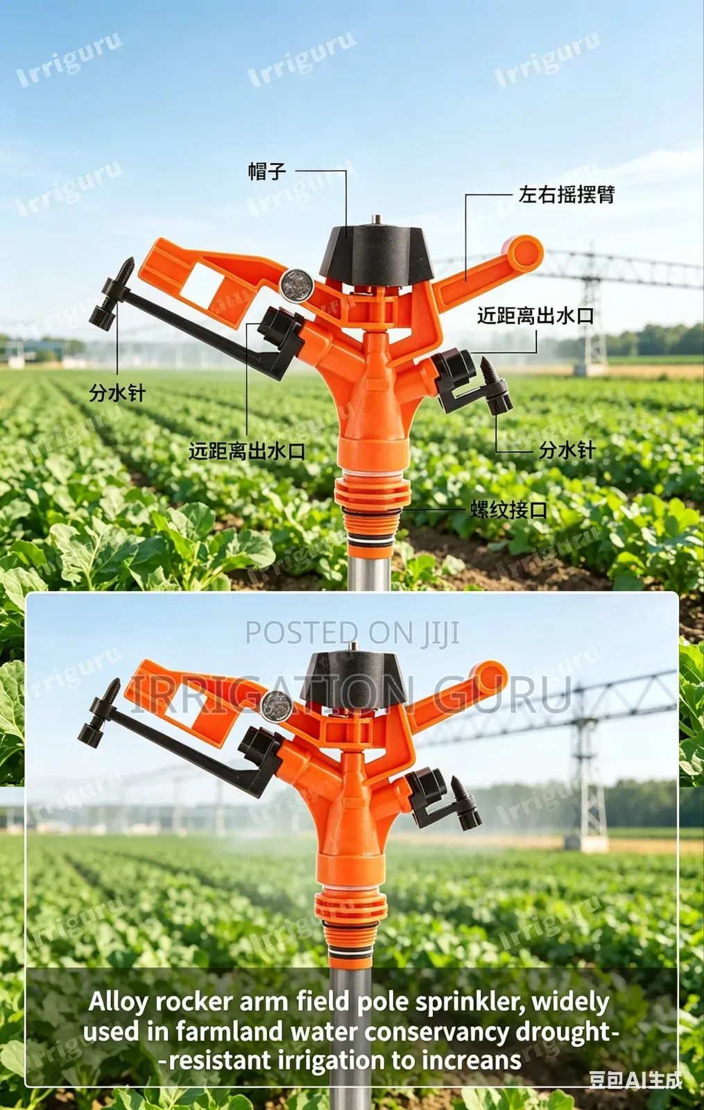 Field Pole Sprinkler