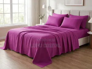 7*8 6pcs Flat Plain Coloured Pure Cotton Bedsheets