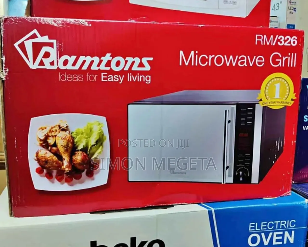 Ramtons Microwave Grill (Rm/326) – Brand New With Warranty