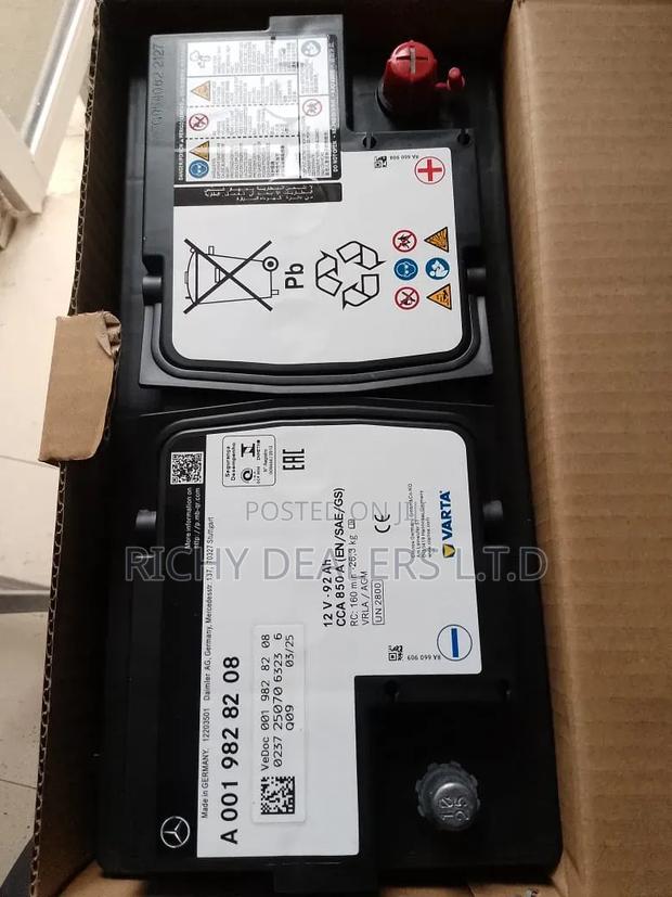 Varta 12v 92ah Agm Car Battery
