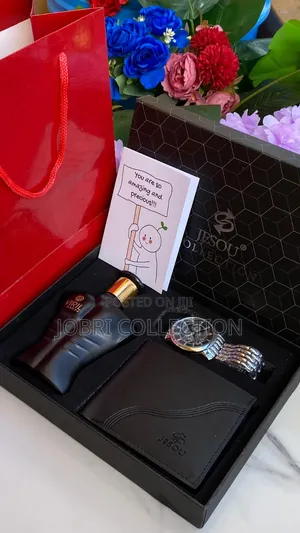 Mens Watch X Perfume X Wallet Gift Set