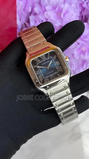 Blue Face Automatic Movement Cartier Wrist Watch