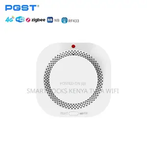 Tuya Wifi Smart Home Sensor Fire Alarm Detector With 80 Db Lound Sound