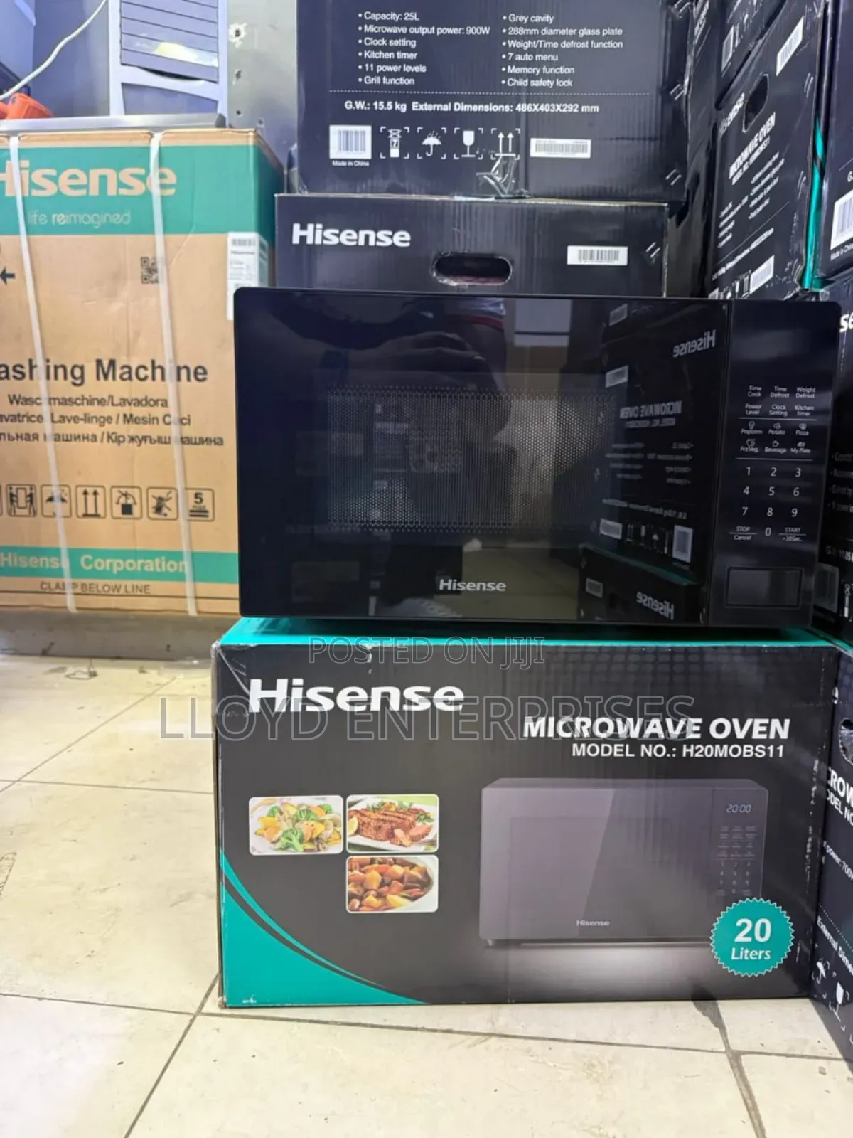 Hisense Black Digital Microwave