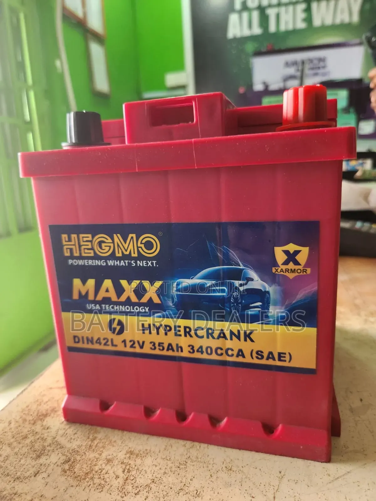 Hegmo Car Battery Din 42, 35ah