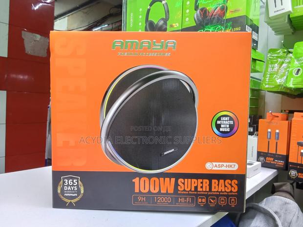 Amaya Asp-Hk7 100w Super Bass Wireless Portable Bluetooth Speaker