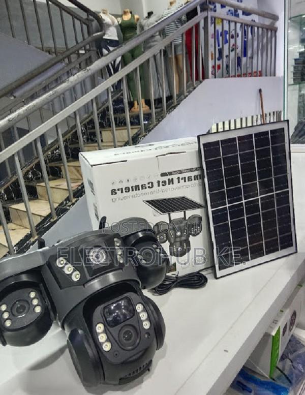 V380 3 Lens 4g Camera - Strong Battery Solar CCTV