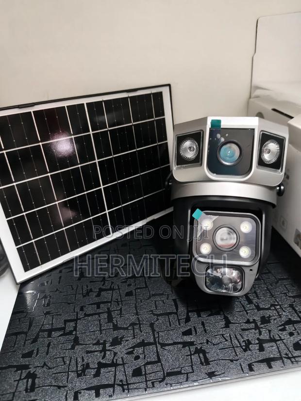 Wide Angle Dual Lens CCTV Wifi Smart Solar Powered 1solar Panel - thumbnail 2