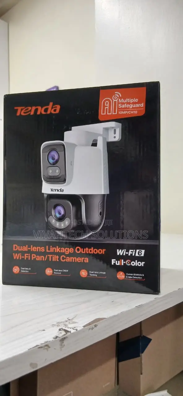 Ch-10 Tenda Dual-Lens Outdoor Camera