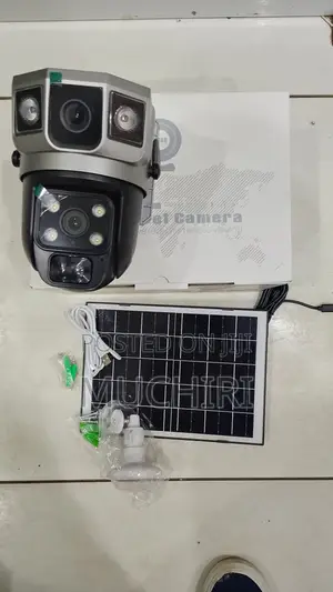 V380 Dual Lens 4g Solar Camera 6mp Battery Powered