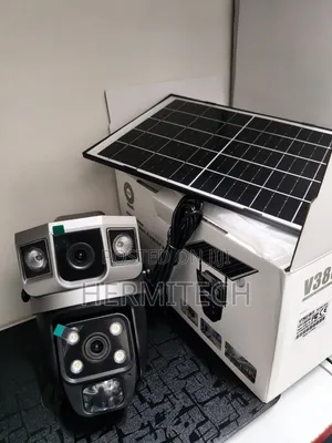 Wifi Connection CCTV Camera Solar Powered PTZ CCTV Camera Dual Lens