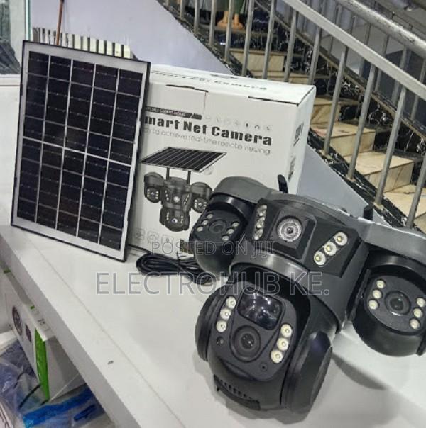 Solar Powered V380 Triple Lens Camera 4g Hd