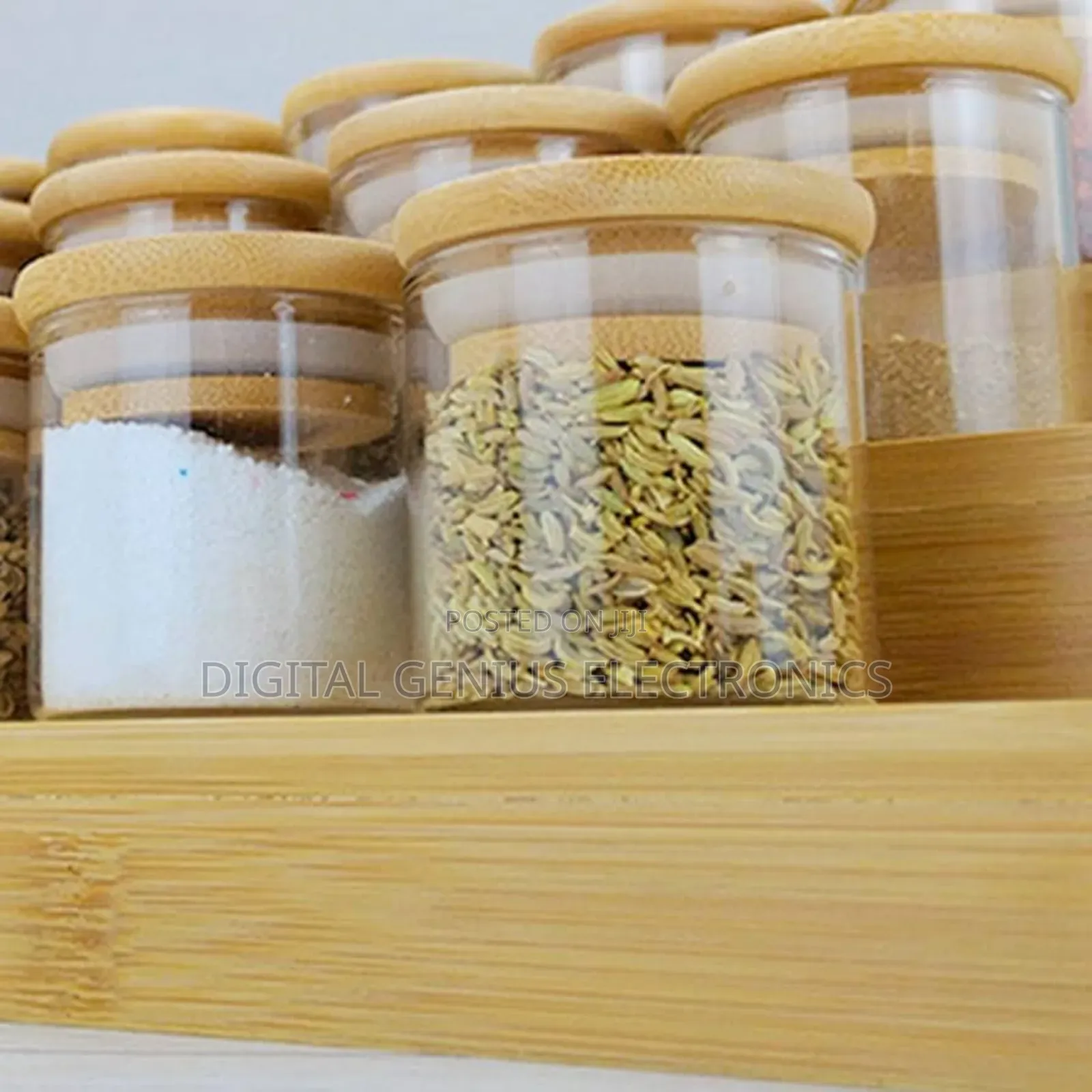 12pcs Glass Spice Jar
