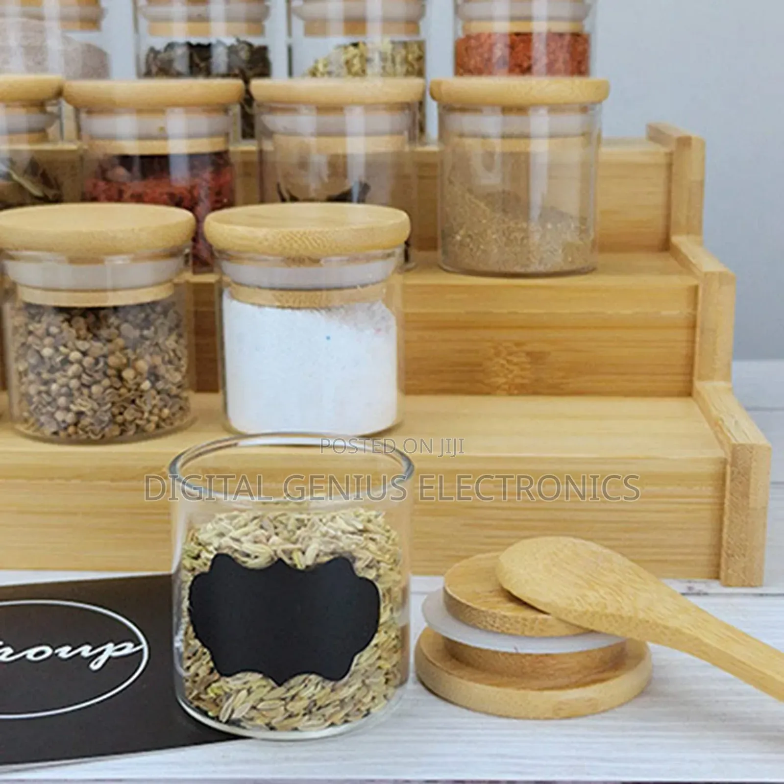 12pcs Glass Spice Jar
