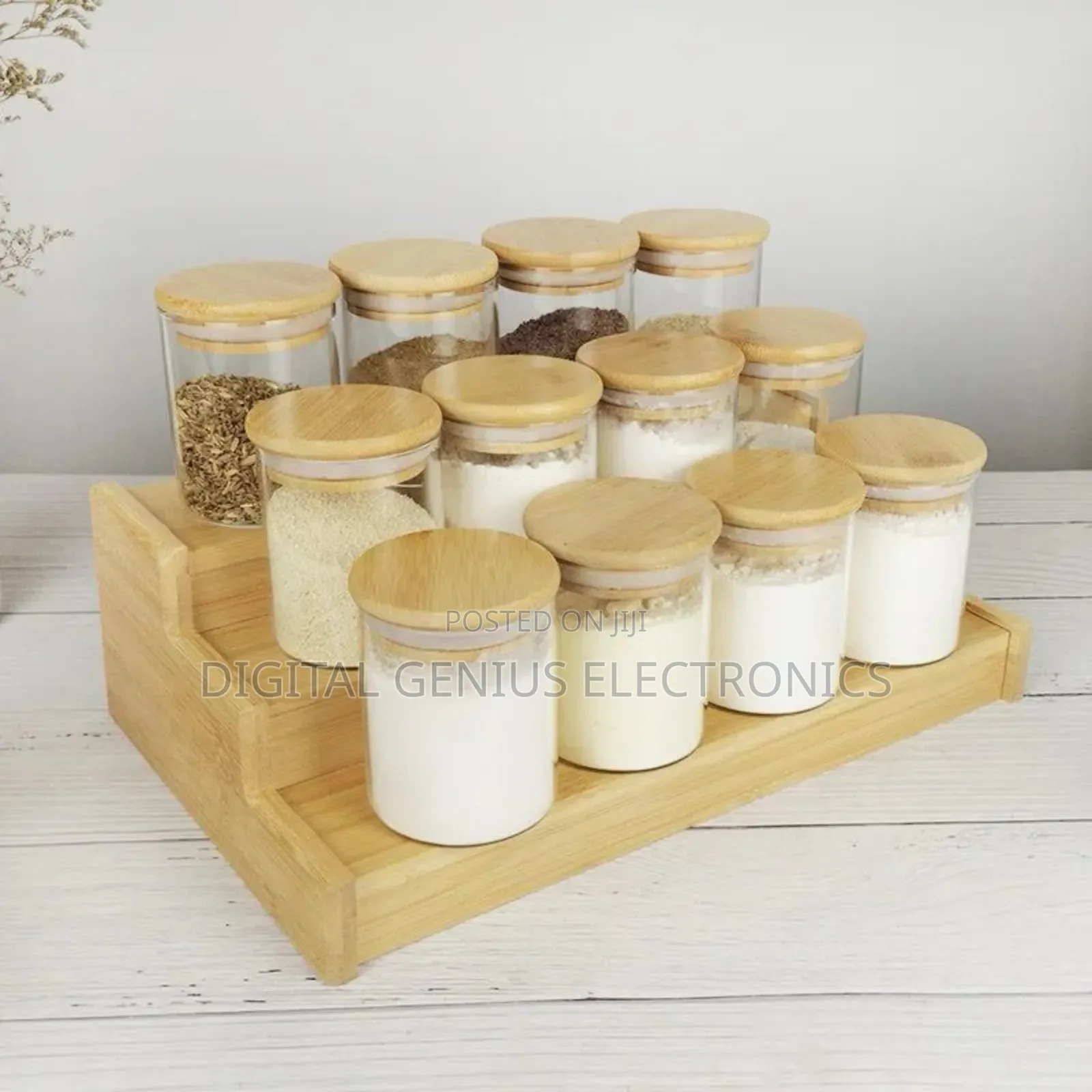 12pcs Glass Spice Jar