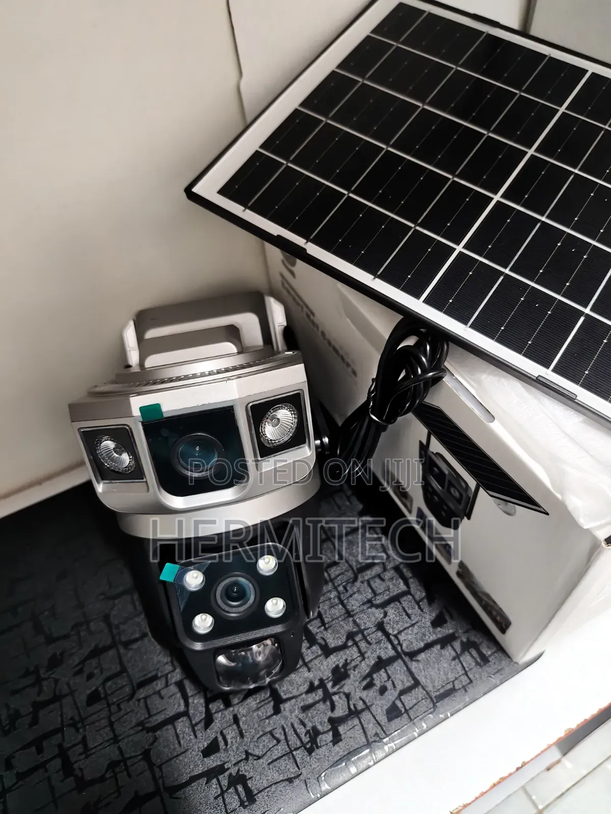 Wifi Solar Camera Dual Lens With Intelligent Loop Recording