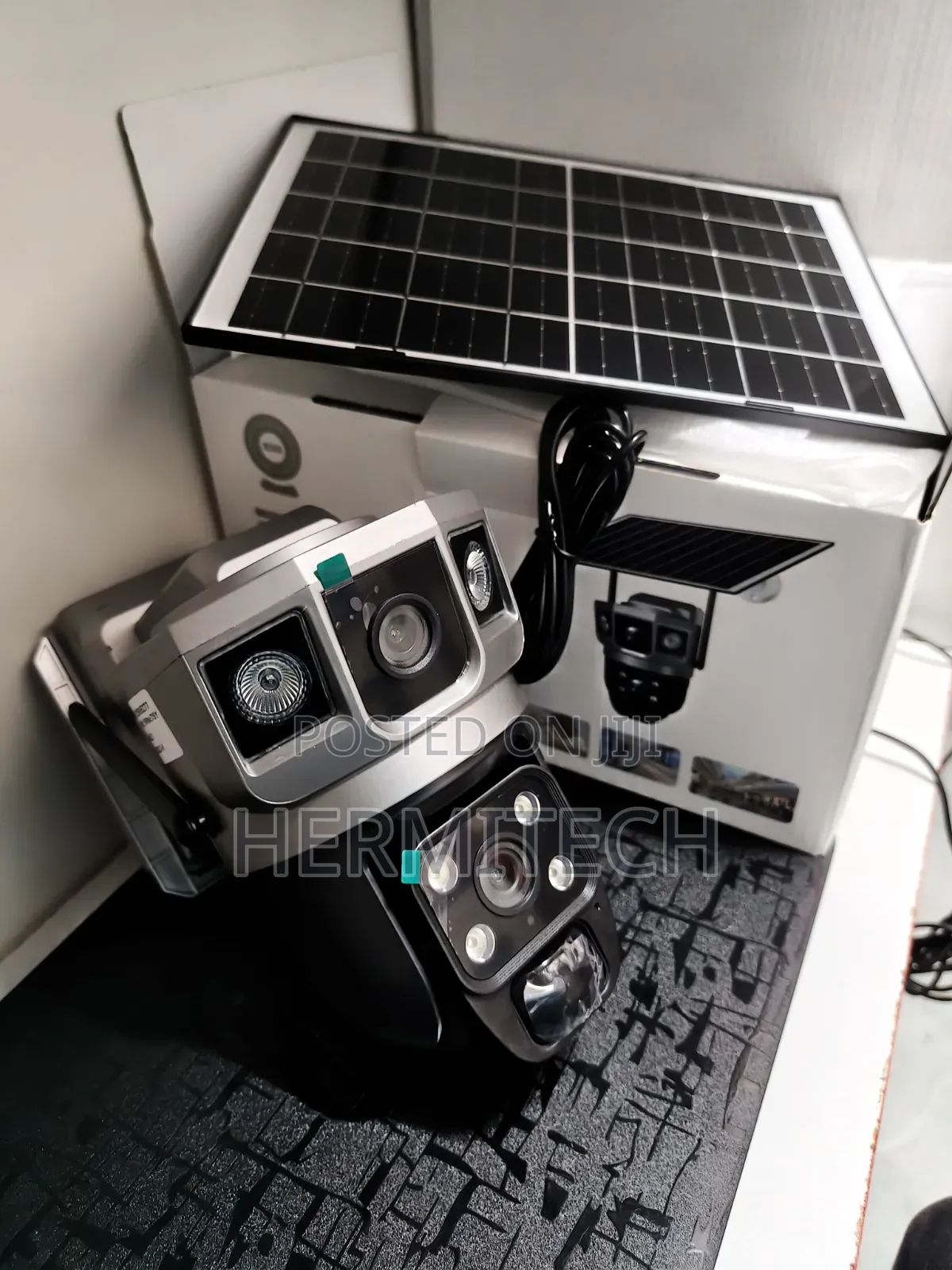 Wifi Solar Camera Dual Lens With Intelligent Loop Recording