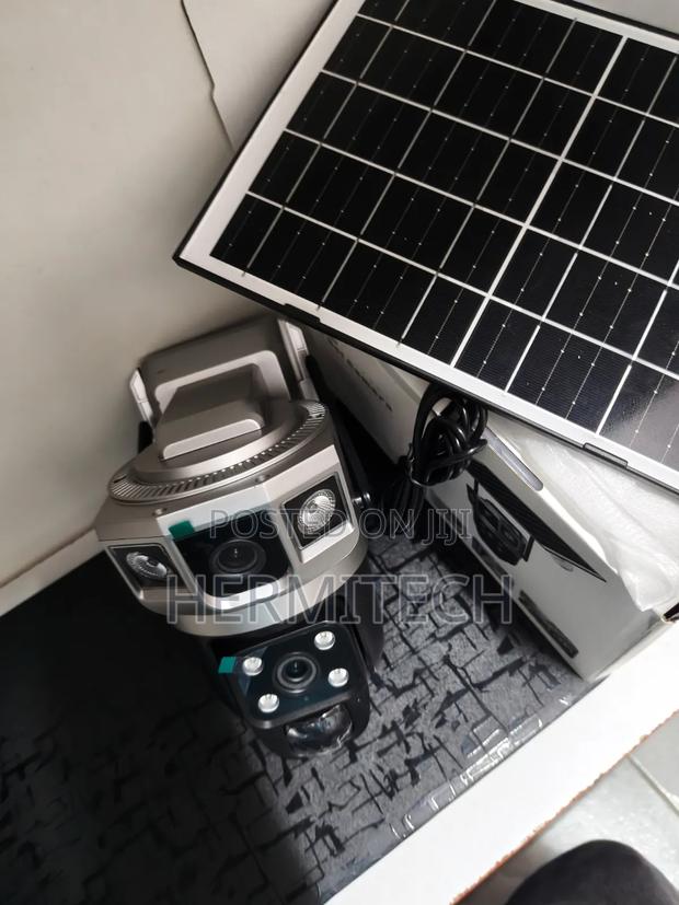 Dual Lens CCTV Solar Powered Wifi Wireless Network Camera - thumbnail 2