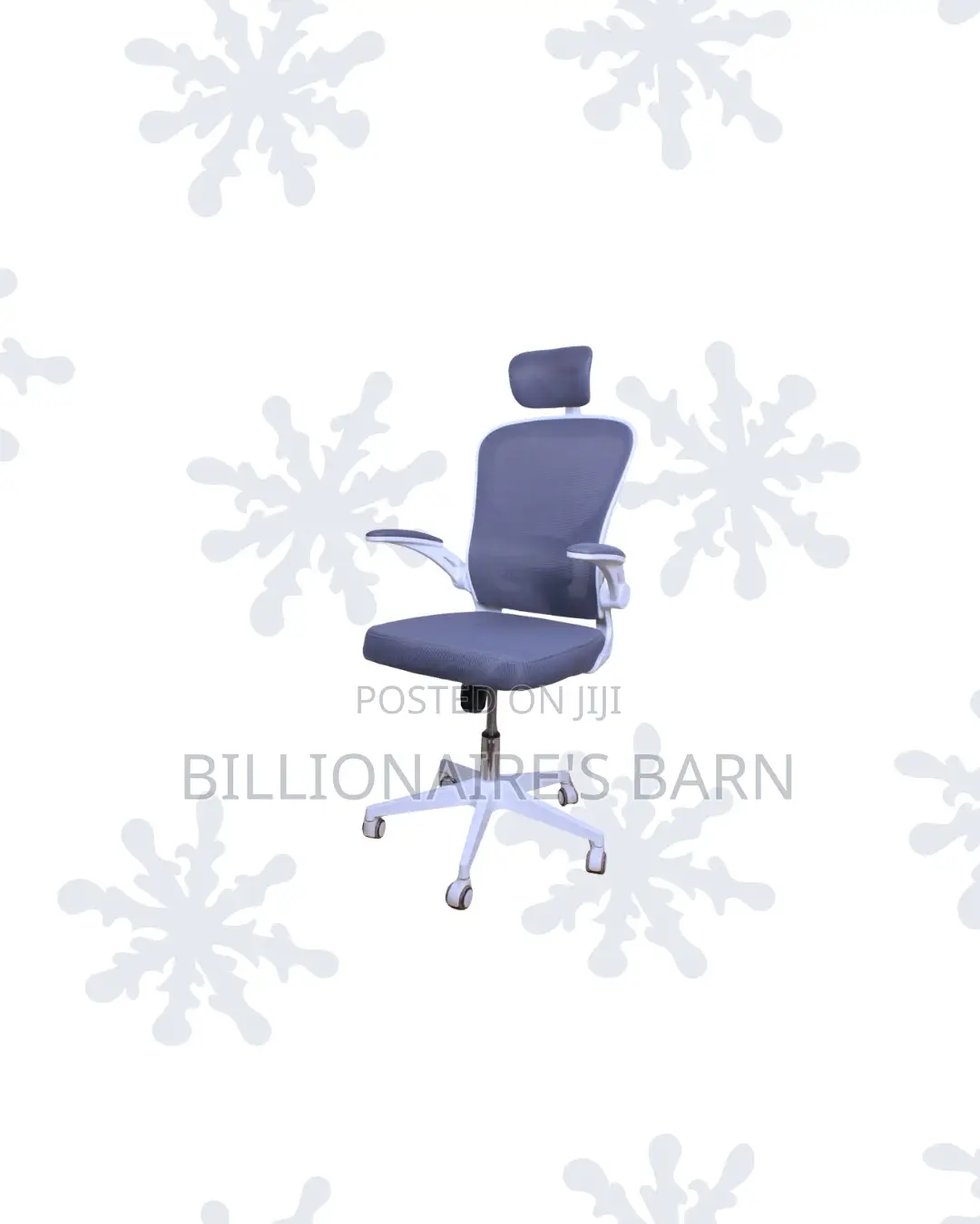 Ergonomic Office Chair Flip Up Arms Adjustable Headrest Professional