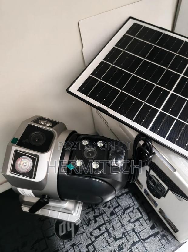 Built-in Two Way Communication Dual Lens Wifi Camera Solar Powered - thumbnail 2