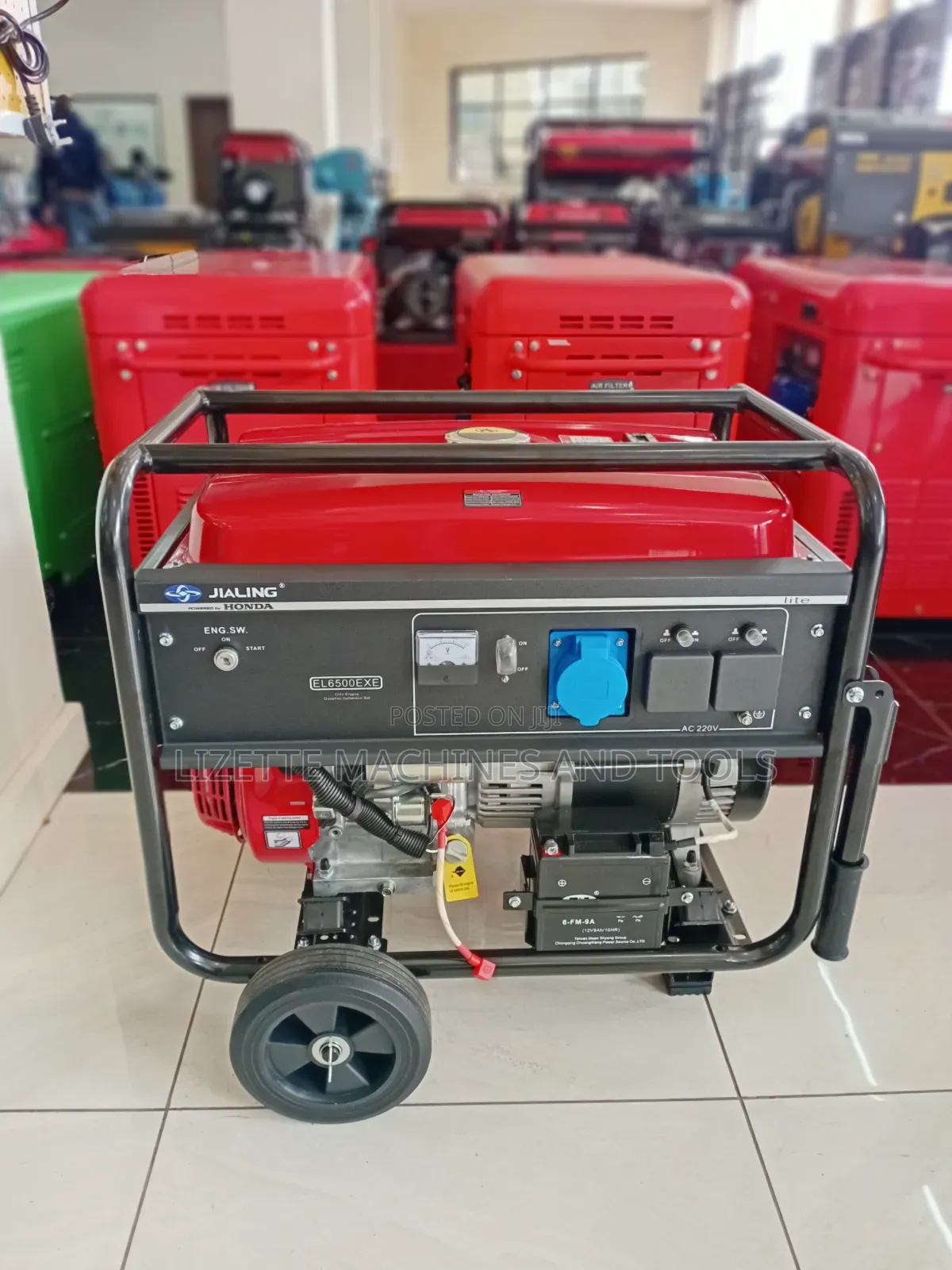 Jialing Honda 5.5kva Petrol Generator Single Phase El6500exe