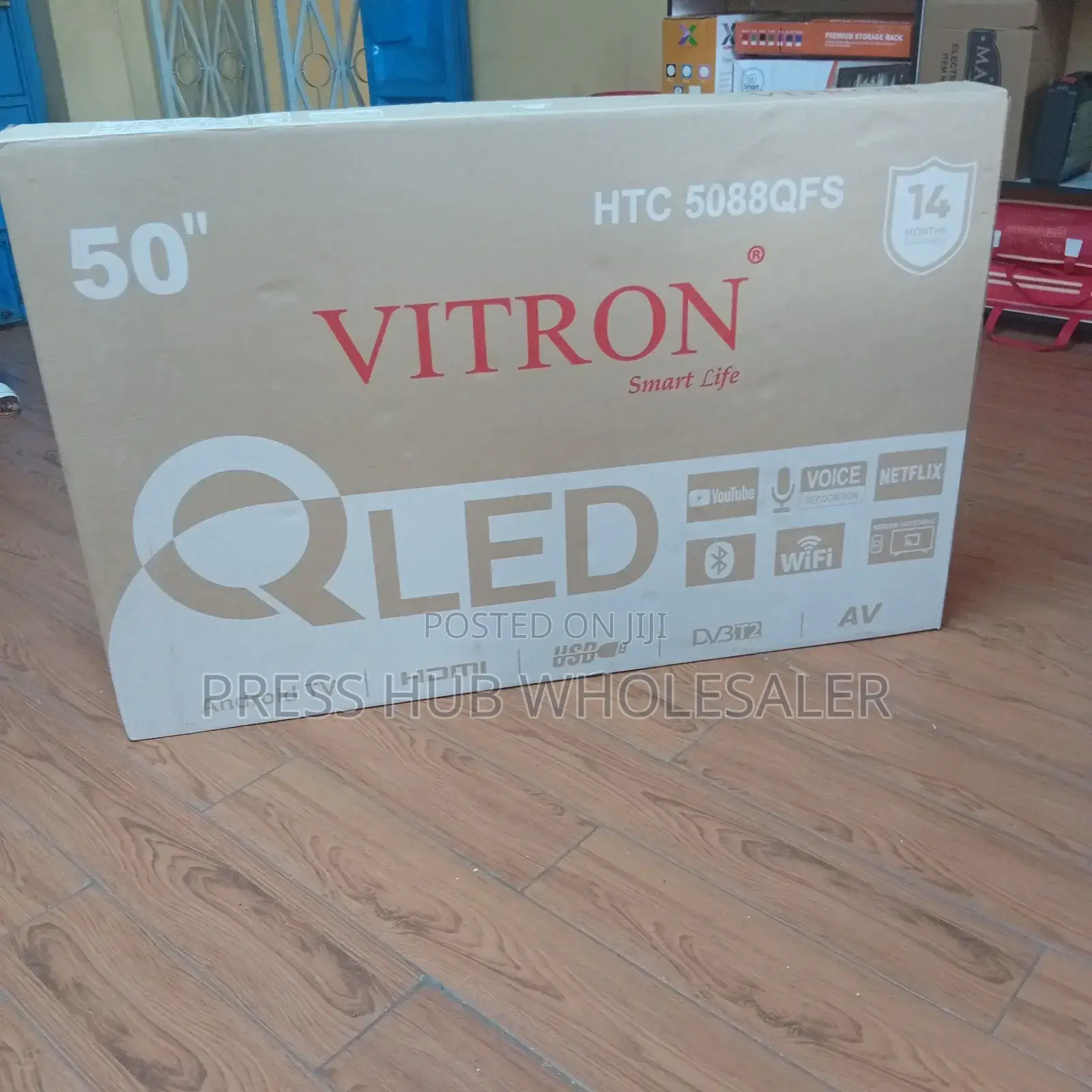 Vitron 50-Inch Qled Smart Tv, Model HTC-5088qf